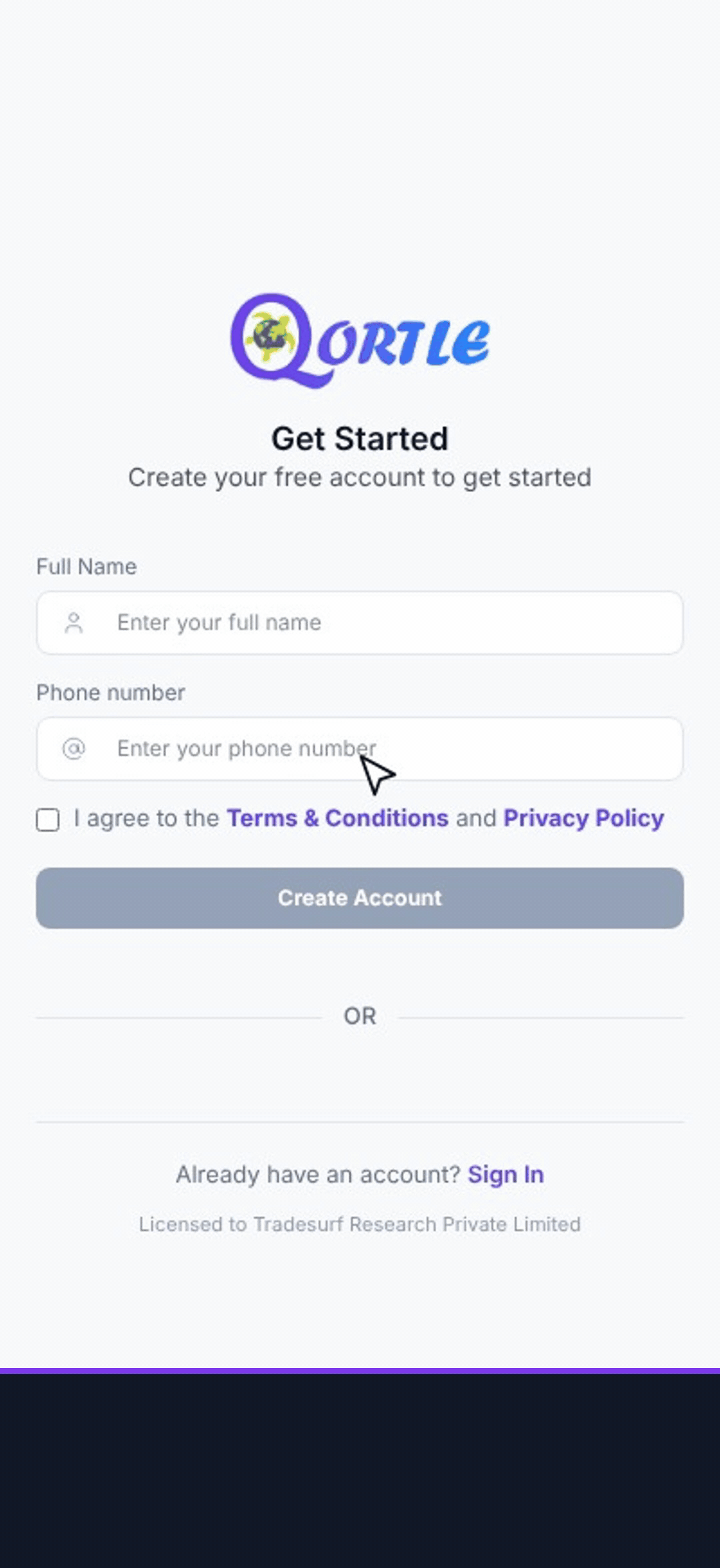How to sign up and log in?